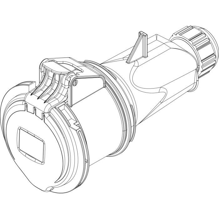 Розетка кабельна IDE MUNDIAL 3P+E 32A 380–415V IP44