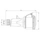 Розетка кабельна IDE MUNDIAL 3P+E 32A 380–415V IP44