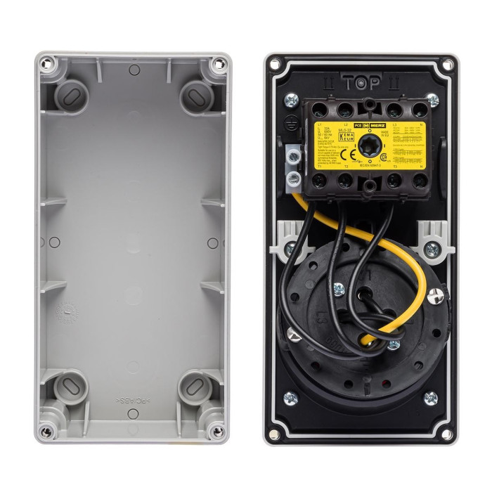 Розетка настінна з механічним блокуванням IDE MUNDIAL 3P+E 16A 380–415V IP67