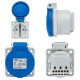 Розетка настінна IDE SCHUKO 2P+E 16A 250V IP54