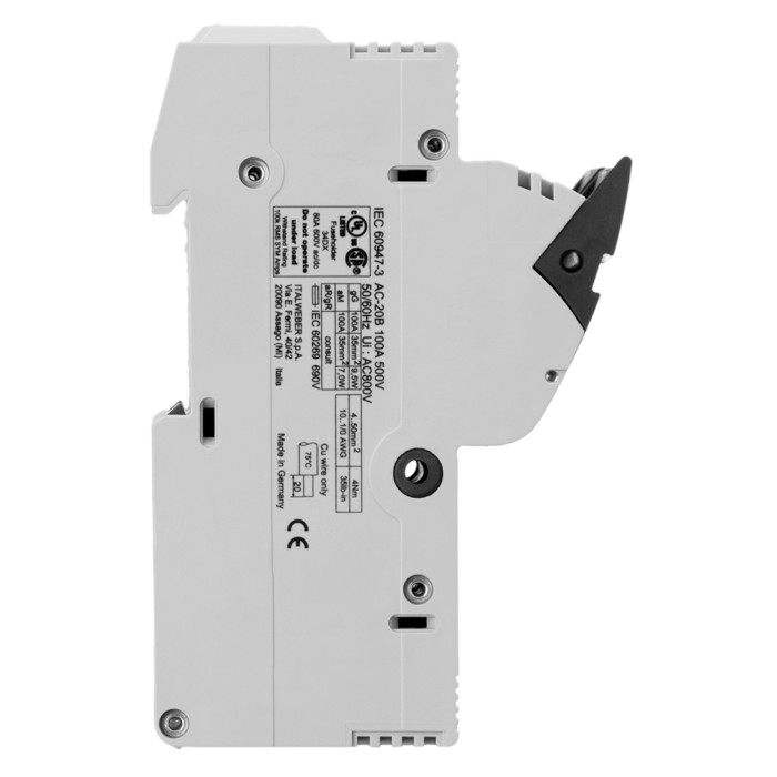 Тримач запобіжників Italweber 3P BCH 22×58 100A 690V АC