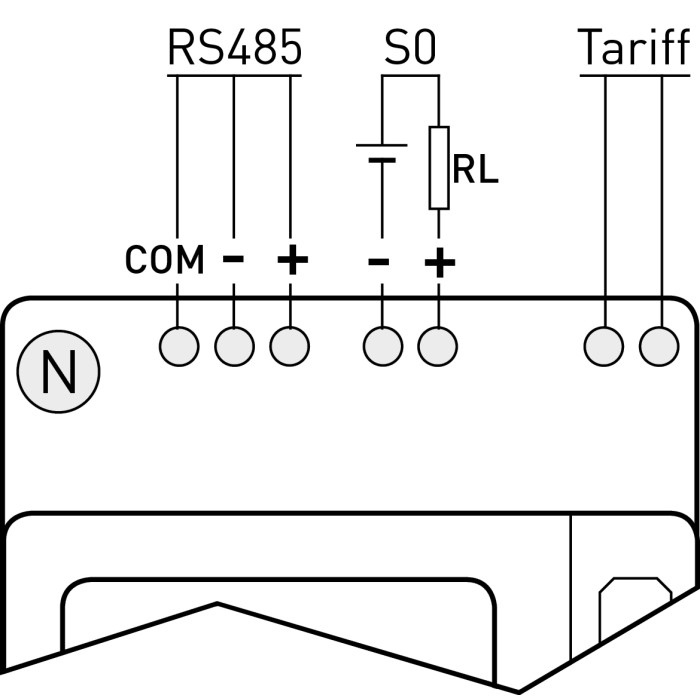 Лічильник FRER на DIN-рейку LCD 3Ф 4-пров. 400V 1-5A MID, RS-486