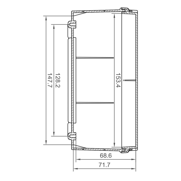 Клемна коробка IDE 121×166x80, IP65-IP67