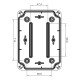 Клемна коробка IDE 121×166x80, IP65-IP67