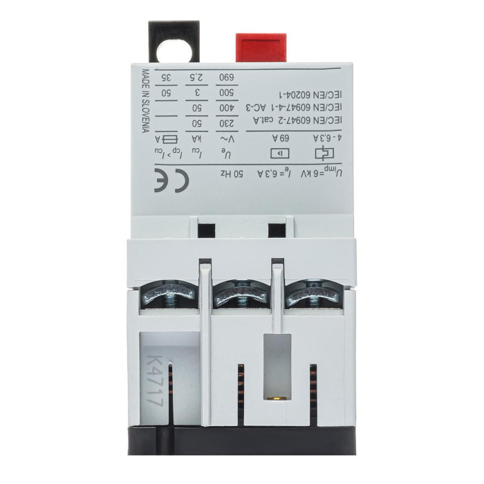 Автомат захисту двигуна ISKRA MS25 6,3A