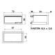 Вольтметр цифровий FRER D76 72×36 80–260 AC/DC ±600V
