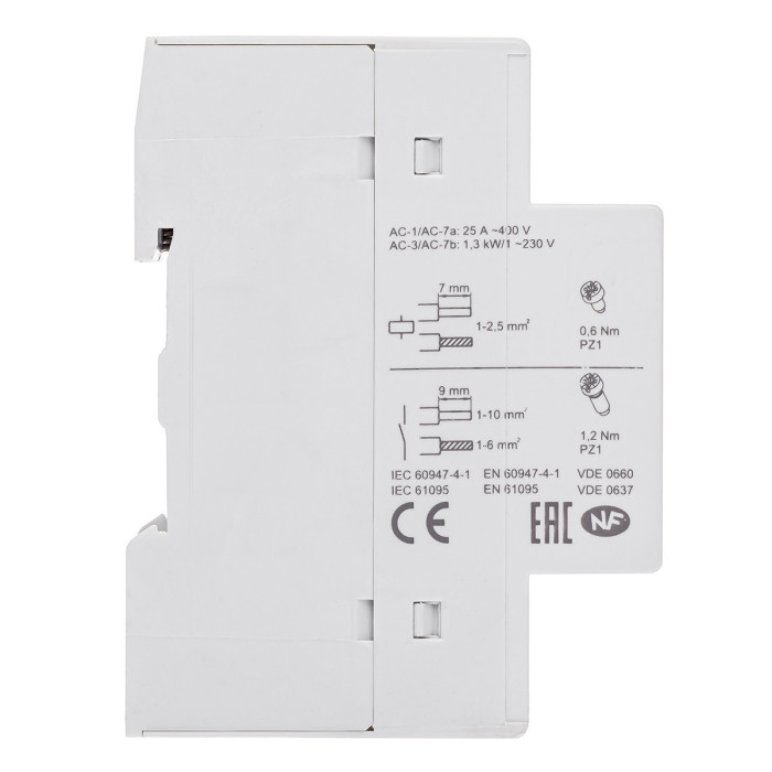 Модульний контактор ISKRA IKD 25A 230V AC 2NO+2NC