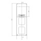 Настінний корпус для сил. розеток IDE з отворами STAR 1×6 MOD 436×142x137mm, IP65, шини N+PE