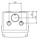 Настінний корпус для сил. розеток IDE з отворами STAR 1×6 MOD 436×142x137mm, IP65, шини N+PE