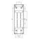 Настінний корпус для сил. розеток IDE з отворами STAR 1×6 MOD 436×142x137mm, IP65, шини N+PE
