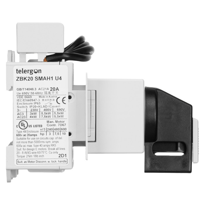 Модульний перемикач навантаження TELERGON ZBK 4P 20A