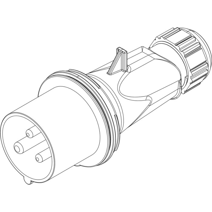 Вилка кабельна IDE MUNDIAL 2P+E 16A 220–250V IP44