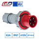 Вилка кабельна IDE MUNDIAL 3P+N+E 63A 200/346–240/415V IP66-67