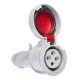 Розетка кабельна IDE MUNDIAL 3P+N+E 16A 200/346–240/415V IP66-67