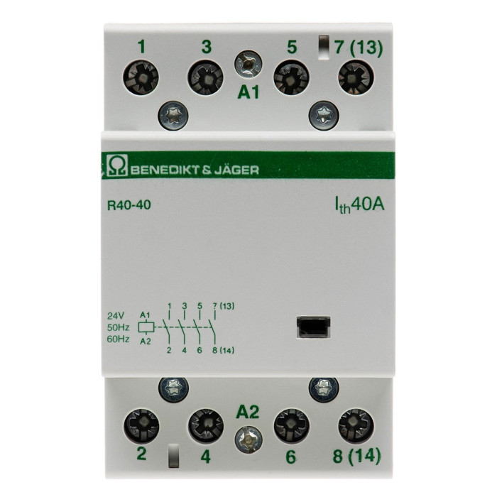 Модульний контактор Benedict R40 40A 24V AC