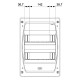 Корпус розподільчий IDE GOLD,2×12(24) модулі, пластикові двері, N/PE шина, IP40