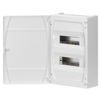 Корпус розподільчий IDE GOLD,2×12(24) модулі, пластикові двері, N/PE шина, IP40
