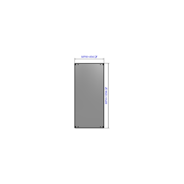 Монтажна панель Outdoor 1200×600 nVent HOFFMAN MP1