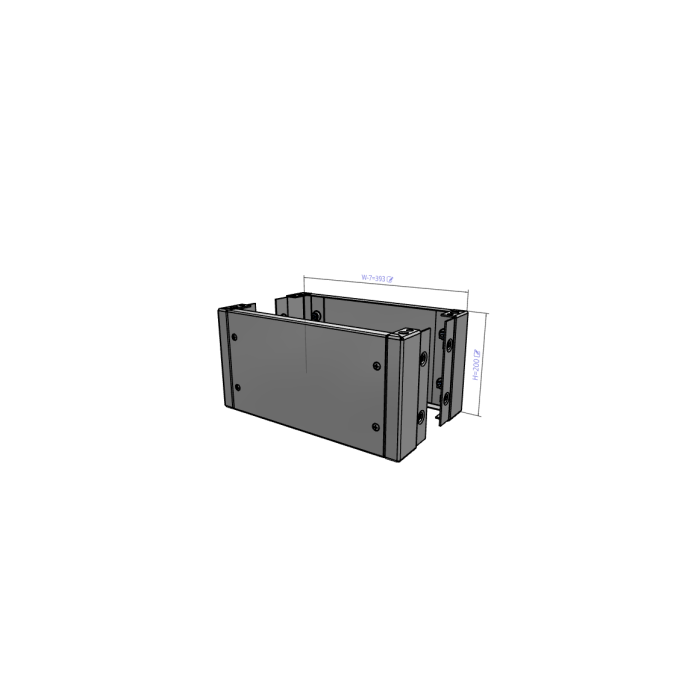 Цоколь передній, задній 200×400 nVent HOFFMAN P20