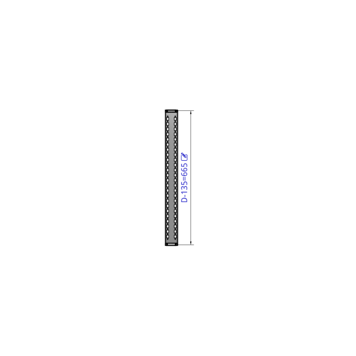Профіль для з'єднання цоколів г=800mm nVent HOFFMAN PCP