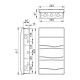 Корпус розподільчий внутр. IDE прозоре вікно ORO 3×12 модуля 517×283x97, IP40, з шинами N і PE