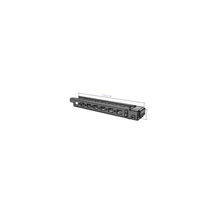 Профіль регулювання глибини 40mm х 260mm (4шт) nVent HOFFMAN DIP