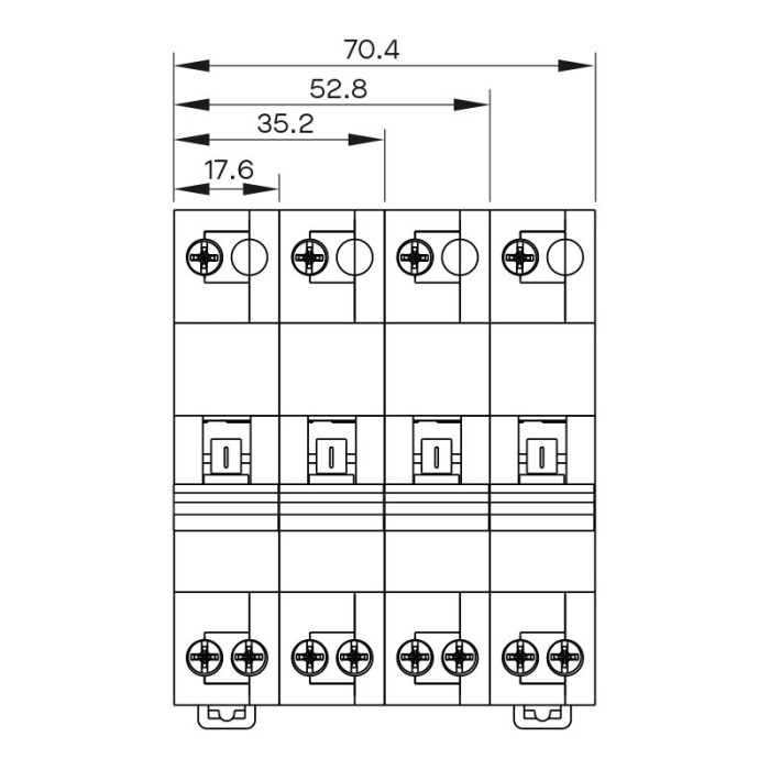 Модульний перемикач навантаження ISKRA RCO54 4P 40A