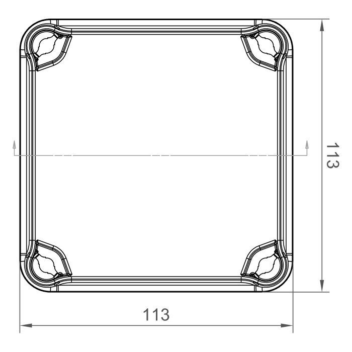 Клемна коробка IDE 113×113x68, IP65-IP67