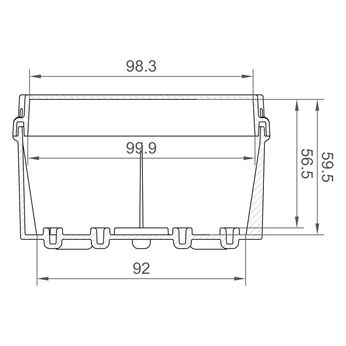 Клемна коробка IDE 113×113x68, IP65-IP67