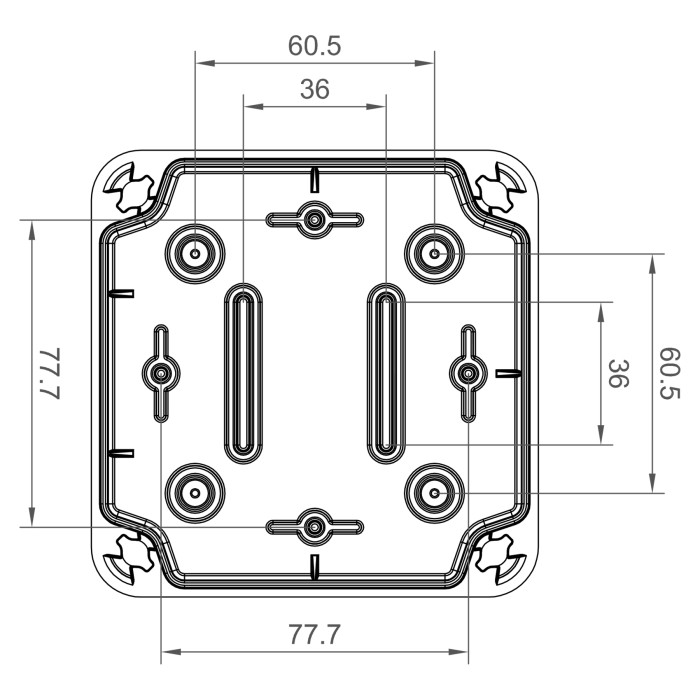 Клемна коробка IDE 113×113x68, IP65-IP67