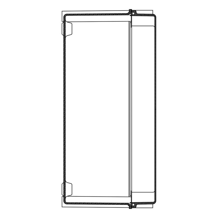 Корпус з подвійною ізоляцією (Class II) IDE, поліестер, 270×360x171mm, IP66