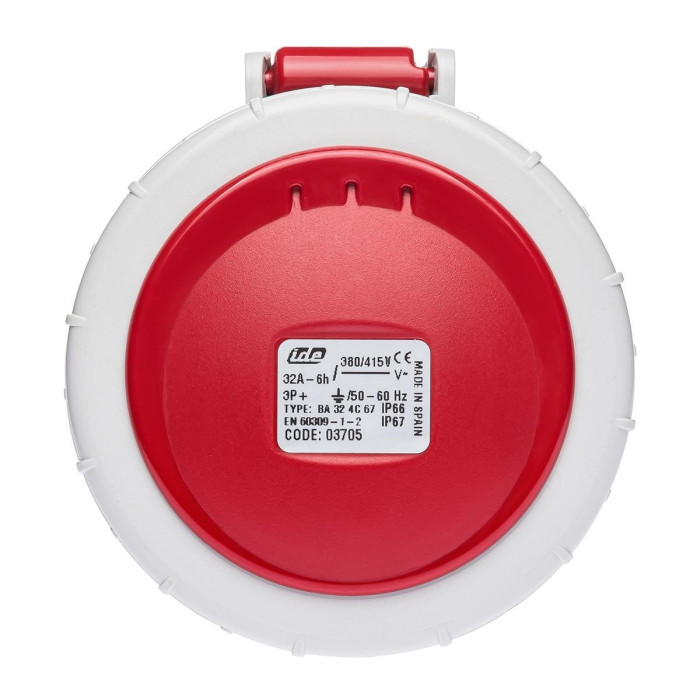 Розетка кабельна IDE MUNDIAL 3P+E 32A 380–415V IP66-67