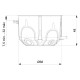 Установча коробка (підрозетник) IDE Domos 3-70mm з гвинтами