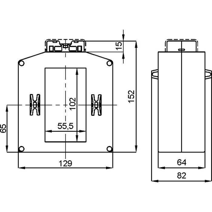 Трансформатор струму високоточний FRER TAT101 1500A 102×55 1500/5