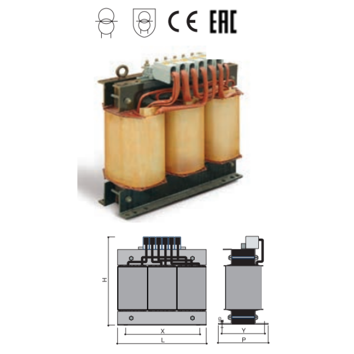 Трансформатор напруги Italweber Elettra CFT 3ф 8 кВА