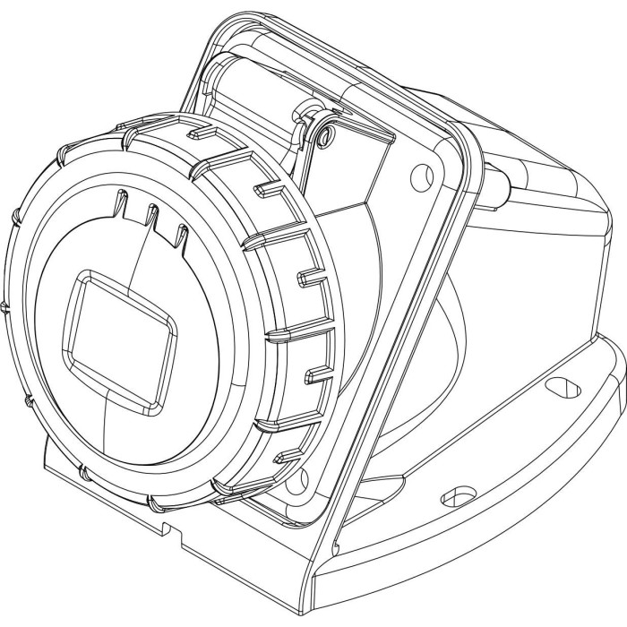 Розетка настінна IDE MUNDIAL 3P+E 16A 380–415V IP66-67