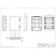 Корпус розподільчий IDE (ABS-пластик), 54 модулі (3×18), IP65, з N і PE шинами