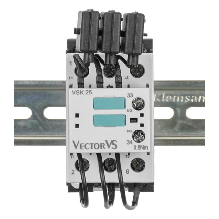 Контактор для комутації конденсаторів до 25 кВАр VSK 25 10 230V 50/60Hz