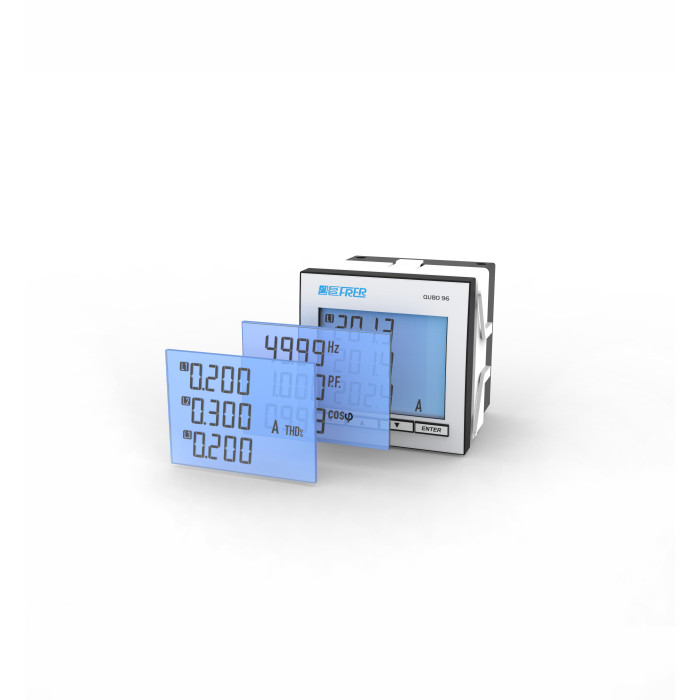 Аналізатор мережі FRER QUBO H, IEC61850, 80÷260Vac/dc, 2 програм. сповіщення