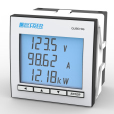 Аналізатор мережі щитовий 96×96mm DC FRER, Вх.220V, Shunt/60mV, RS485, живл. 20÷60V AC/DC