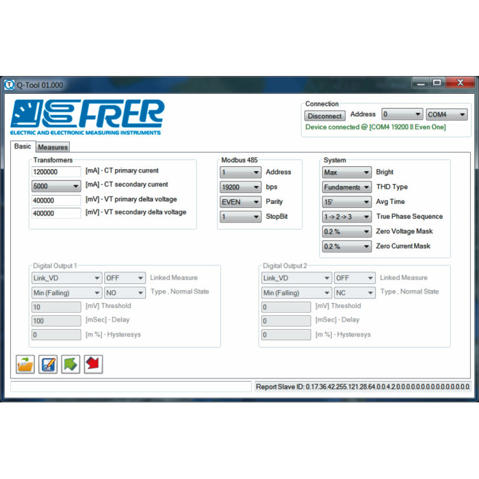 Аналізатор мережі модульний FRER NaNo 1-5A RS485 100-400V