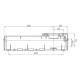 Настінний корпус для сил. розеток IDE STAR 1×4 MOD 385×102x105mm IP65 з шинами N+PE