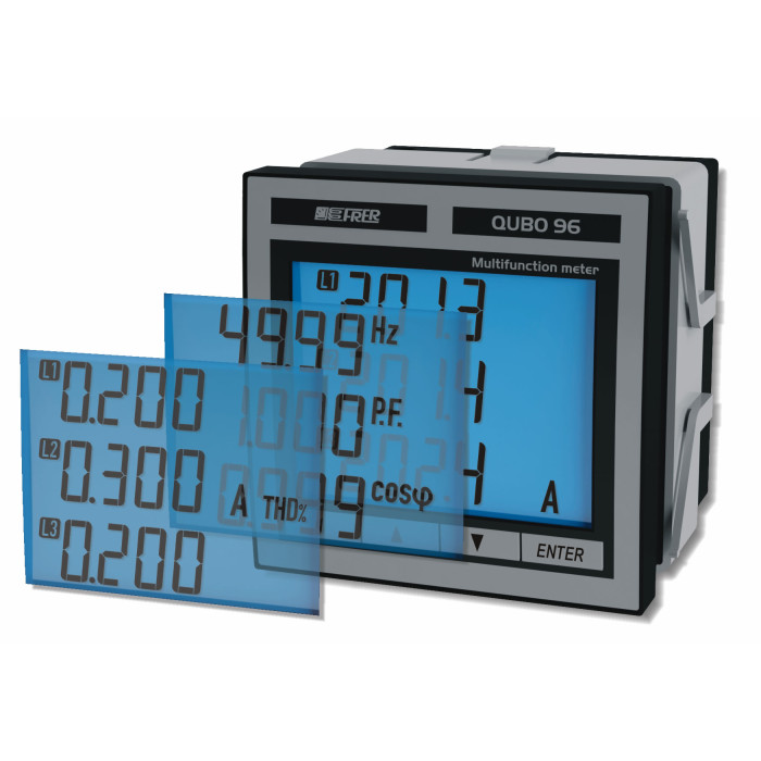 Аналізатор мережі модульний FRER QuBo H, RS485, 400V 1-5A