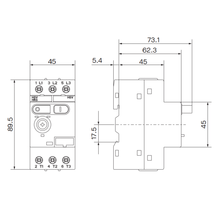 Автомат захисту двигуна ISKRA MS32 14A
