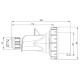Вилка кабельна IDE MUNDIAL 3P+E 32A 380–415V IP66-67
