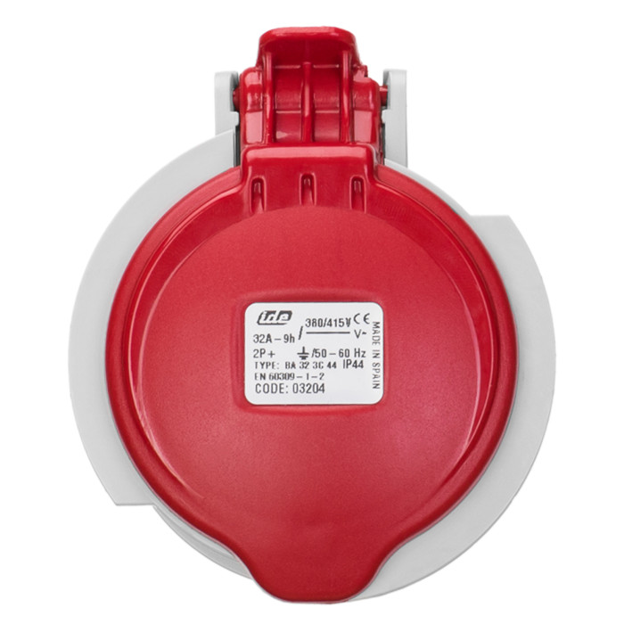 Розетка кабельна IDE MUNDIAL 2P+E 32A 380–415V IP44
