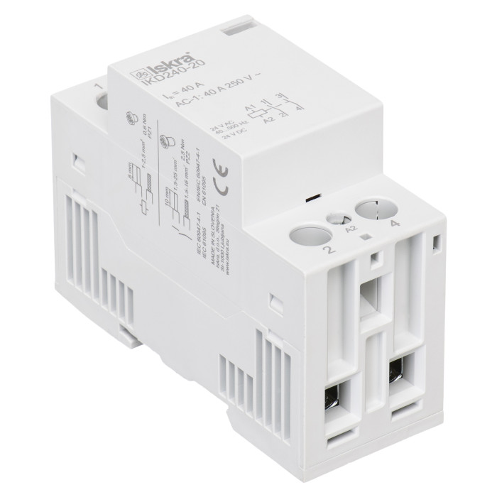 Модульний контактор ISKRA IKD 40A 24V AC/DC 2NO