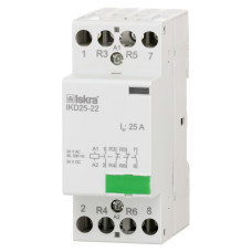 Модульний контактор ISKRA IKD 25A 24V AC/DC 2NO+2NC