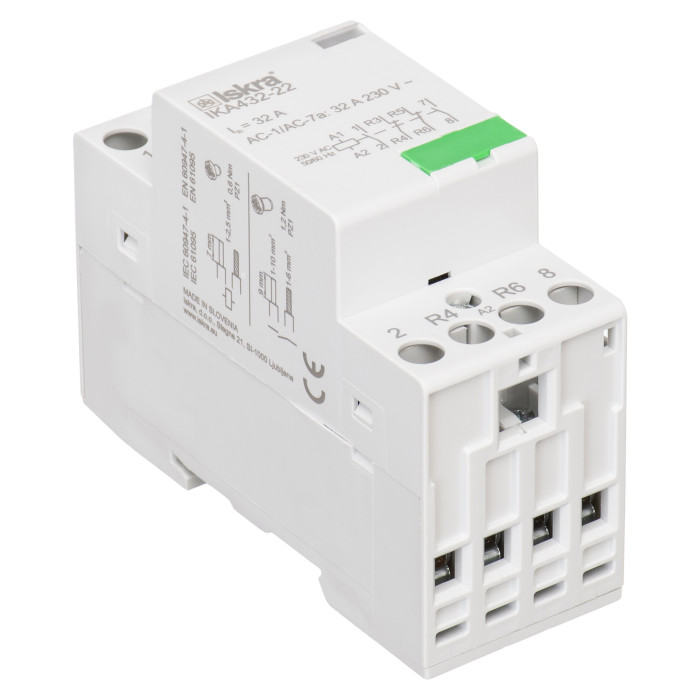 Модульний контактор ISKRA IKA 32A 230V AC 2NO+2NC