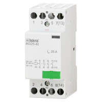 Модульний контактор ISKRA IKD 25A 230V AC/DC 4NO